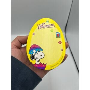Vintage Whitman's Peanuts SNOOPY Easter Assorted Chocolates Empty Box